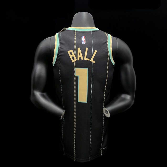Lonzo Ball Charlotte Hornets City Edition Swingman Jersey 22/23 Black