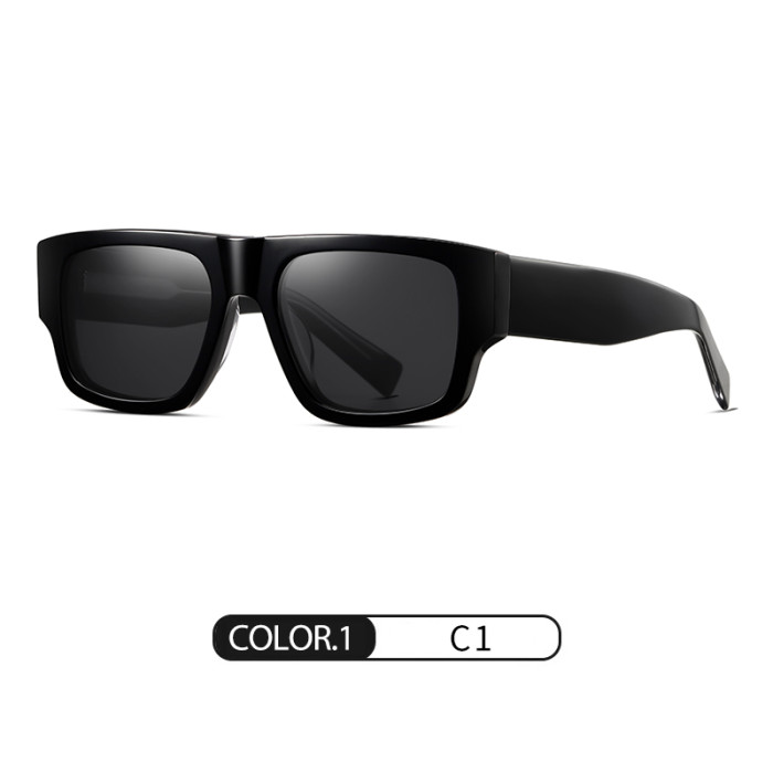 Vintage Square Acetate Polarized Sunglasses 30014