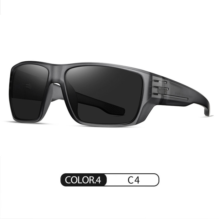 Sports Polarized Wrap Plastic Sunglasses 30017