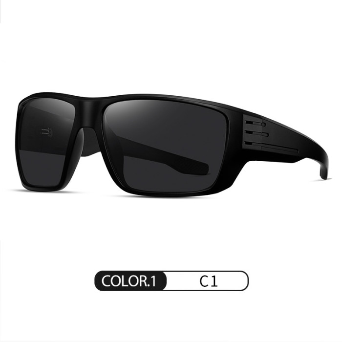 Sports Polarized Wrap Plastic Sunglasses 30017