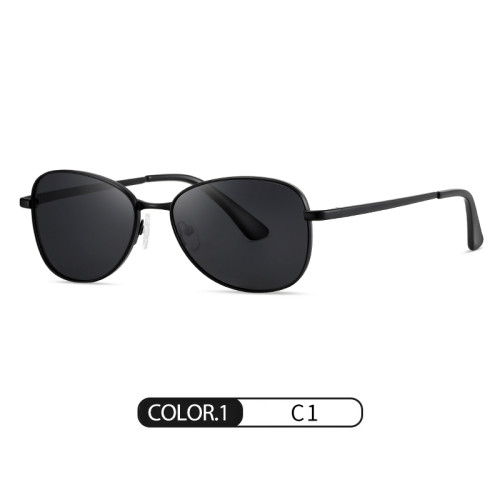 Metal Oval Polarized Sunglasses 30010