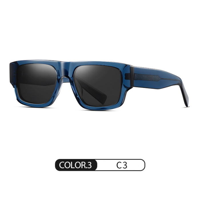 Vintage Square Acetate Polarized Sunglasses 30014