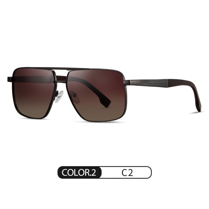 Aviator Flat Square Polarized Sunglasses 30009