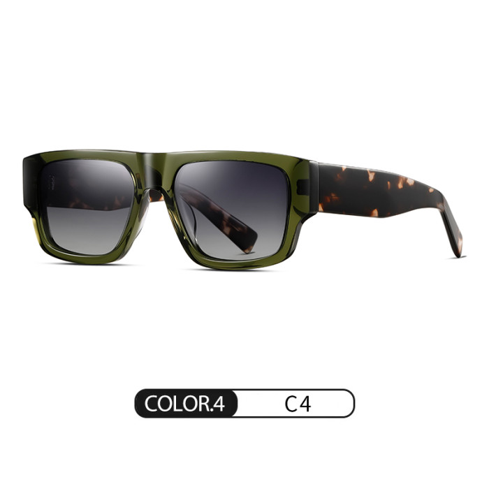 Vintage Square Acetate Polarized Sunglasses 30014