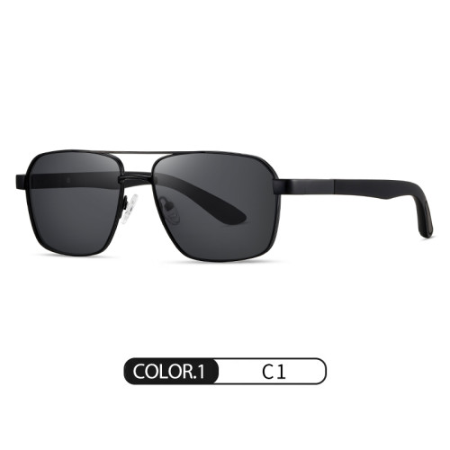 Metal Square Aviator Polarized Sunglasses 30011