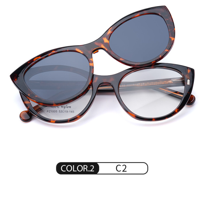 Cat Eye Magnetic Polarized Blue Light Sunglasses 30033