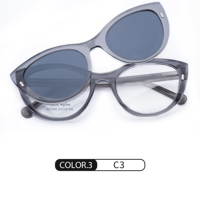 Cat Eye Magnetic Polarized Blue Light Sunglasses 30033