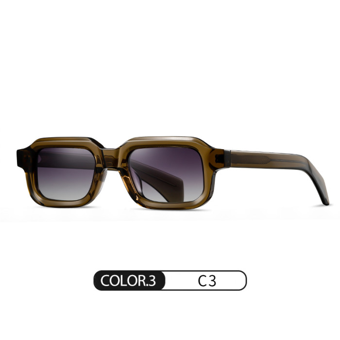 Durable Acetate Rectangle Polarized Sunglasses 30030
