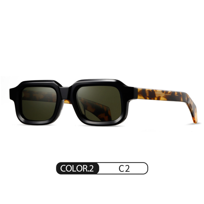 Durable Acetate Rectangle Polarized Sunglasses 30030