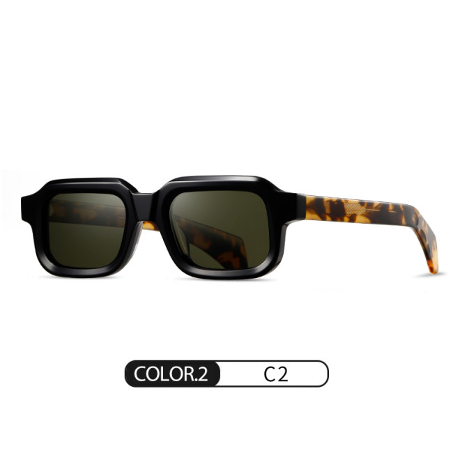Durable Acetate Rectangle Polarized Sunglasses 30030