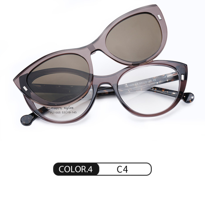 Cat Eye Magnetic Polarized Blue Light Sunglasses 30033
