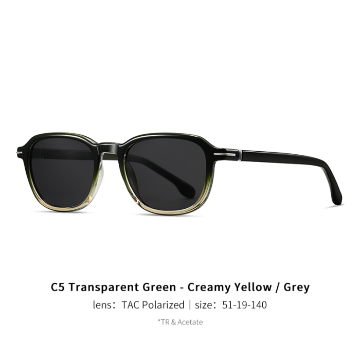 Retro TR & Acetate Polarized Sunglasses 30038
