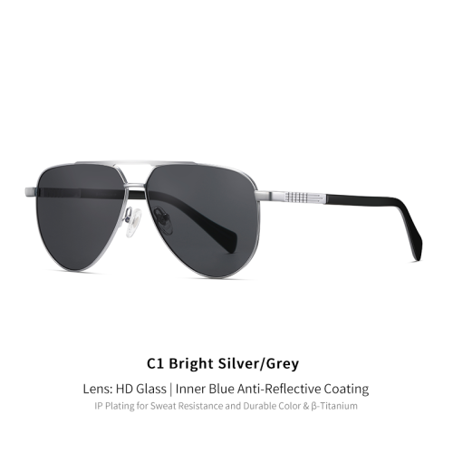 PremiumTitanium Aviator Sunglasses 30048