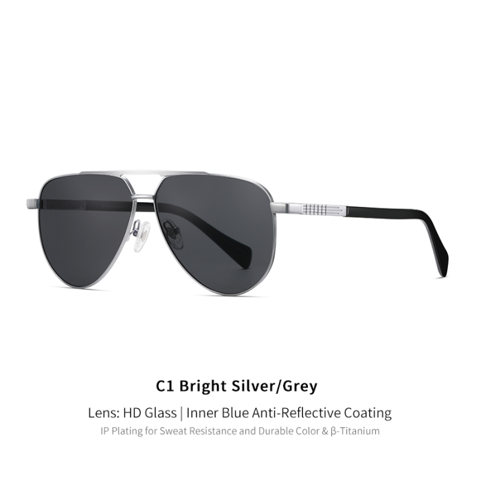PremiumTitanium Aviator Sunglasses 30048