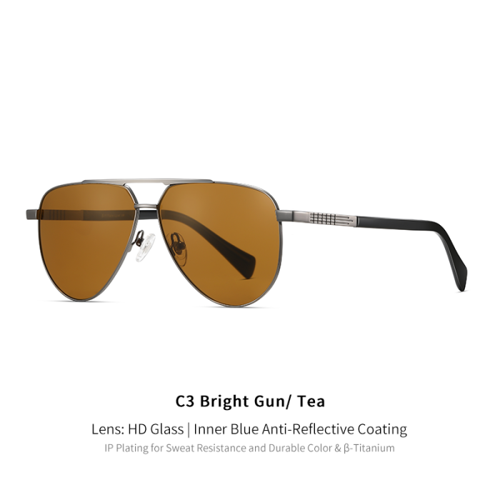 PremiumTitanium Aviator Sunglasses 30048