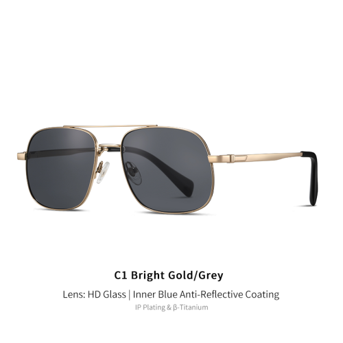 Lightweight Titanium Anti-Scratch Aviator Sunglasses 30052