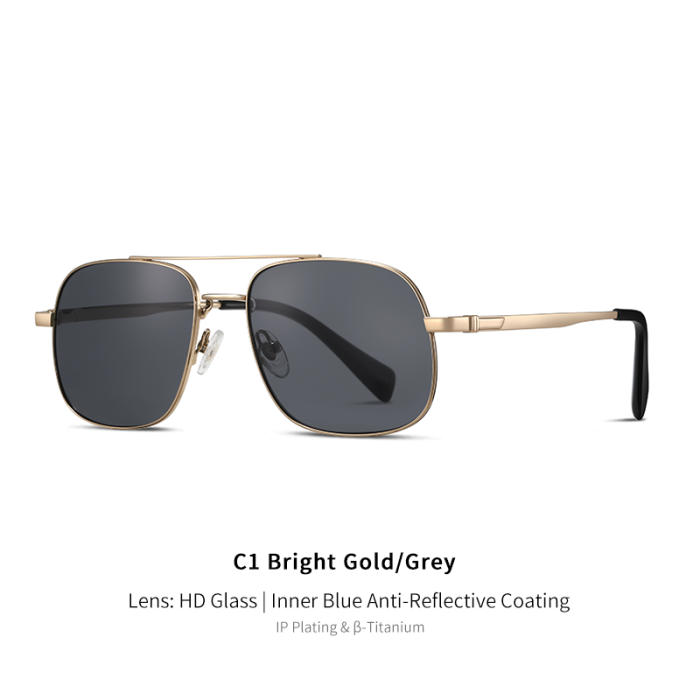 Lightweight Titanium Anti-Scratch Aviator Sunglasses 30052