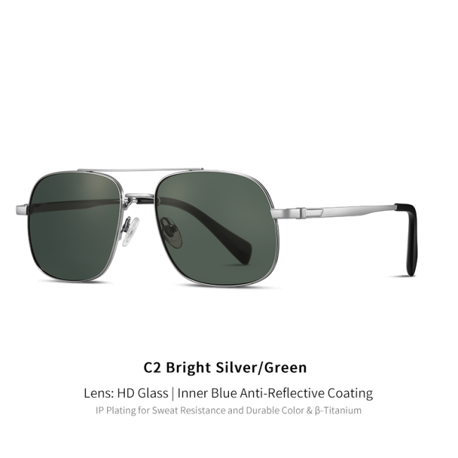 Lightweight Titanium Anti-Scratch Aviator Sunglasses 30052