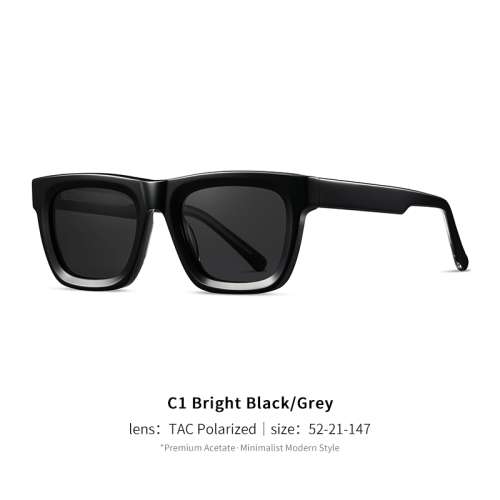 Acetate High Quality Square Polarized Sunglasses 30056