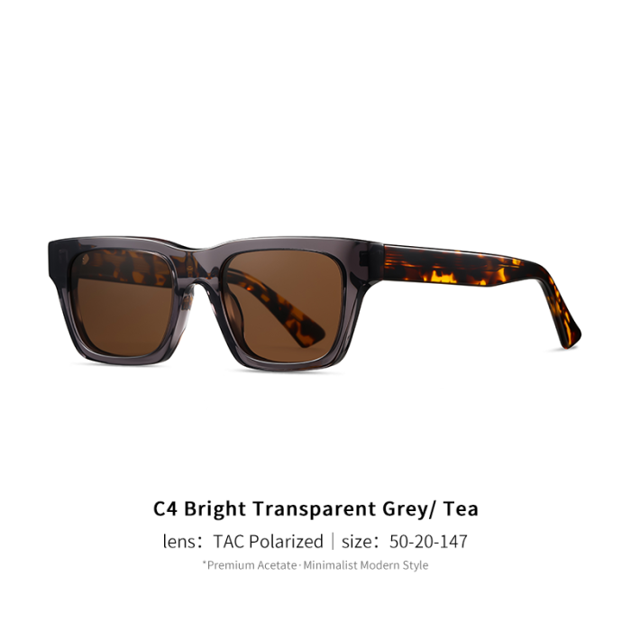 Minimalist Acetate Square Sunglasses 30061