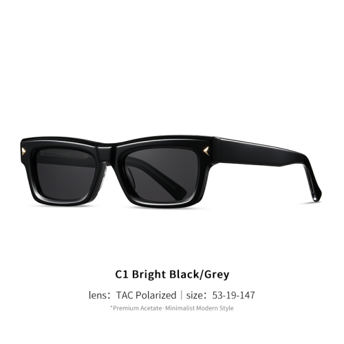 Small Rectangle Acetate Sunglasses 30058
