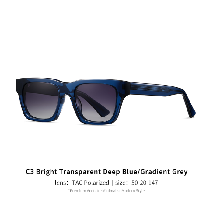 Minimalist Acetate Square Sunglasses 30061
