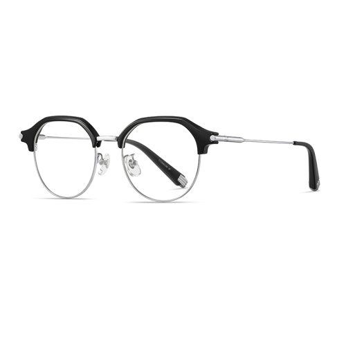 Vintage Round Browline Titanium Optical Frame 30072