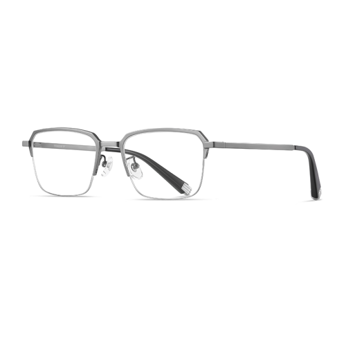 Geometric Titanium Blue Light Blocking Glasses 30071