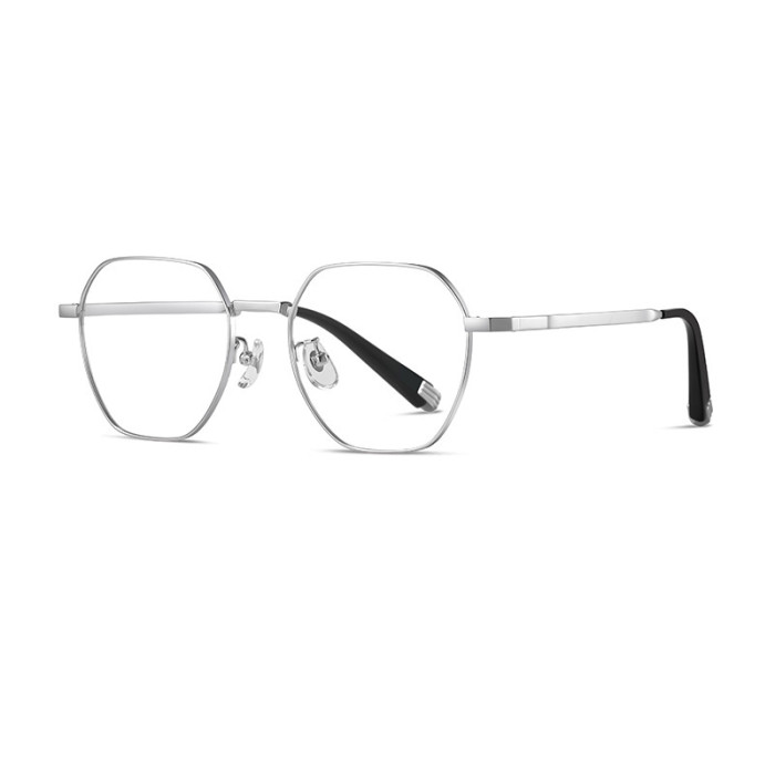 Titanium Geometric Blue Light Glasses 30079
