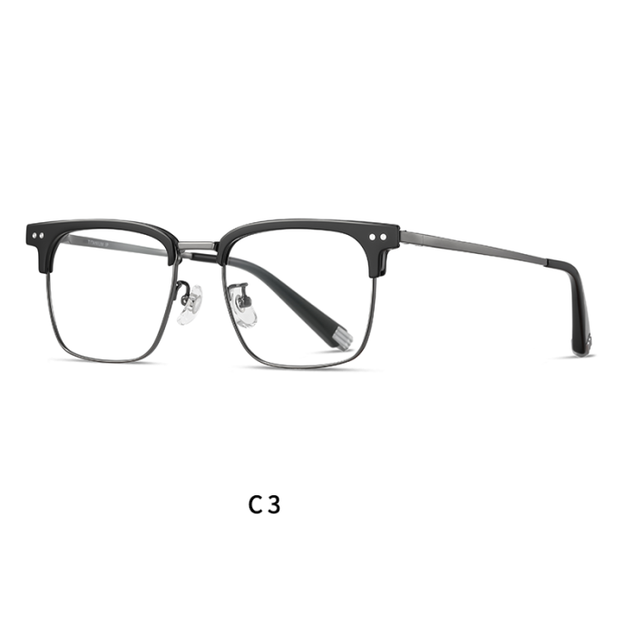 Vintage Clubmaster Titanium Optical Frames with Blue Light Blocking 30075