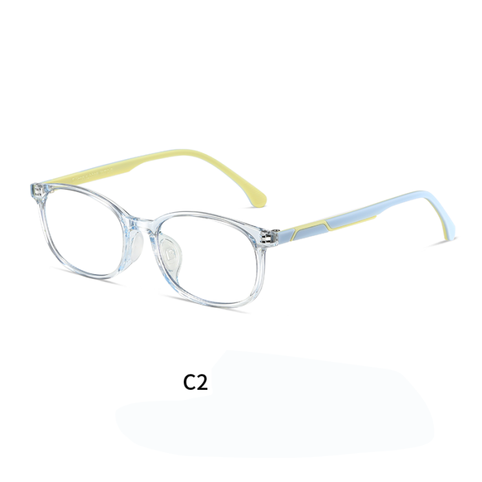 Kids Rectangle Cute Blue Light Blocking Glasses 30090