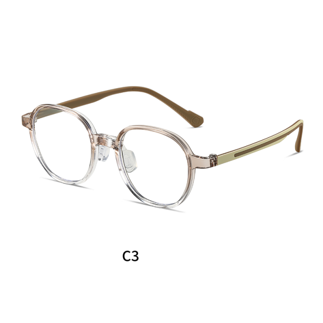 Round Kids Optical Study Anti Blue Light Eyeglasses 30097