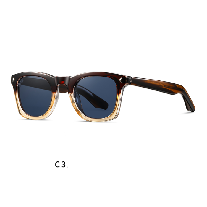 Unisex Retro Square Polarized Sunglasses 30112
