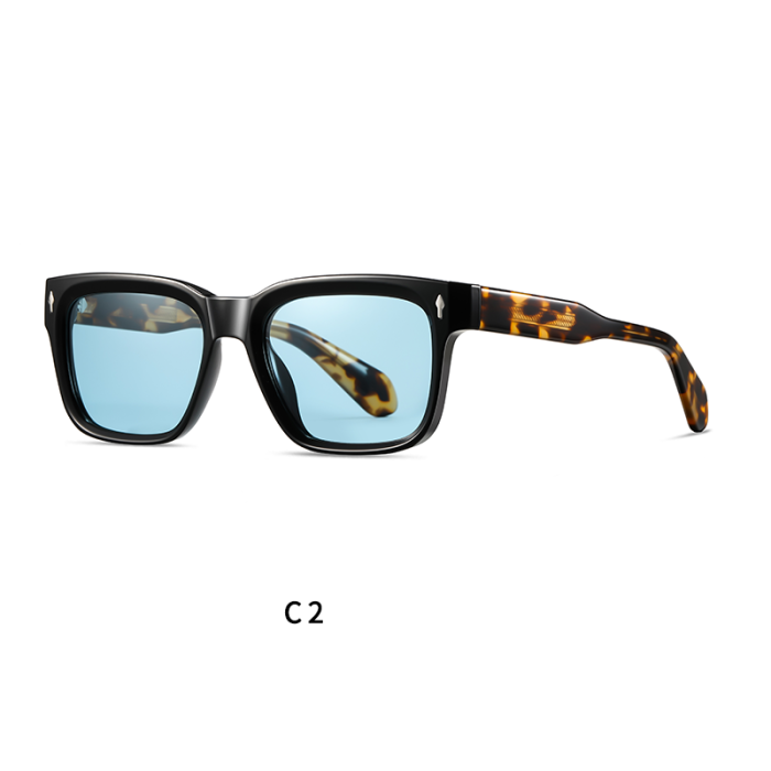 Retro Square Polarized UV400 Sunglasses 30115