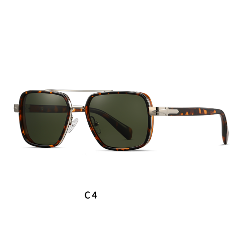 Luxury Square Metal High Quality Polarized Sunglasses 30123