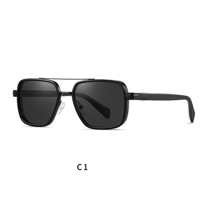 Luxury Square Metal High Quality Polarized Sunglasses 30123