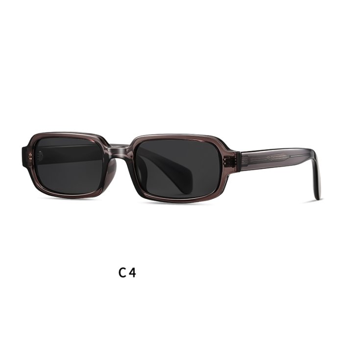Small Rectangle Fashion Polarized Acetate Sunglasses 30119