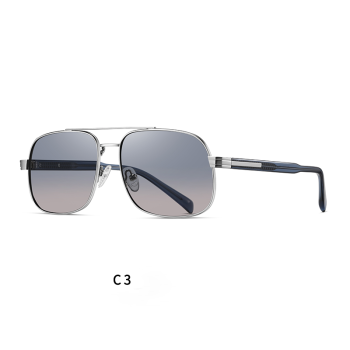 Square Metal TAC Polarized, UV400 Protection Sunglasses 30129