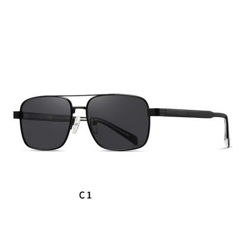 Metal Acetate Double Bridge Polarized Sunglasses 30128