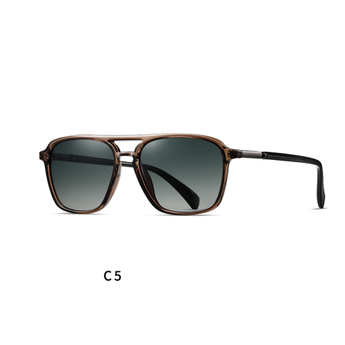 Oversized Vintage Double-Bridge Polarized Sunglasses 30134