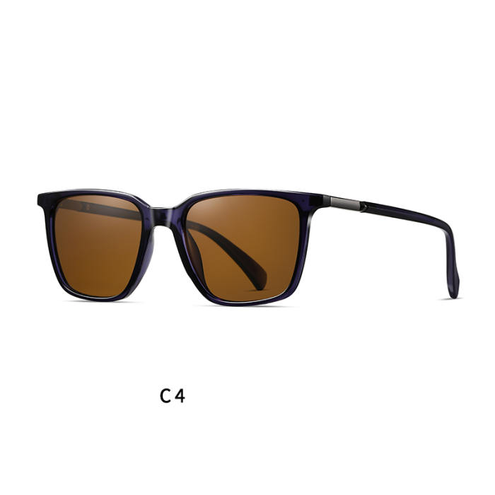 Unisex PC Accent Square Polarized Sunglasses 30133