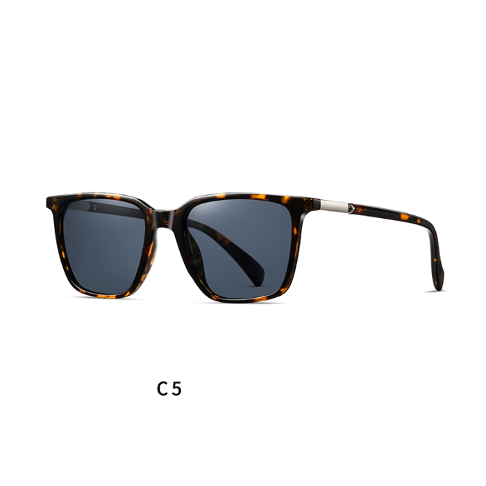 Unisex PC Accent Square Polarized Sunglasses 30133
