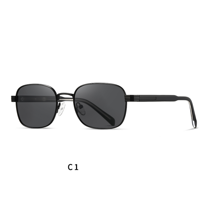 Classic Metal Square Polarized Sunglasses 30132