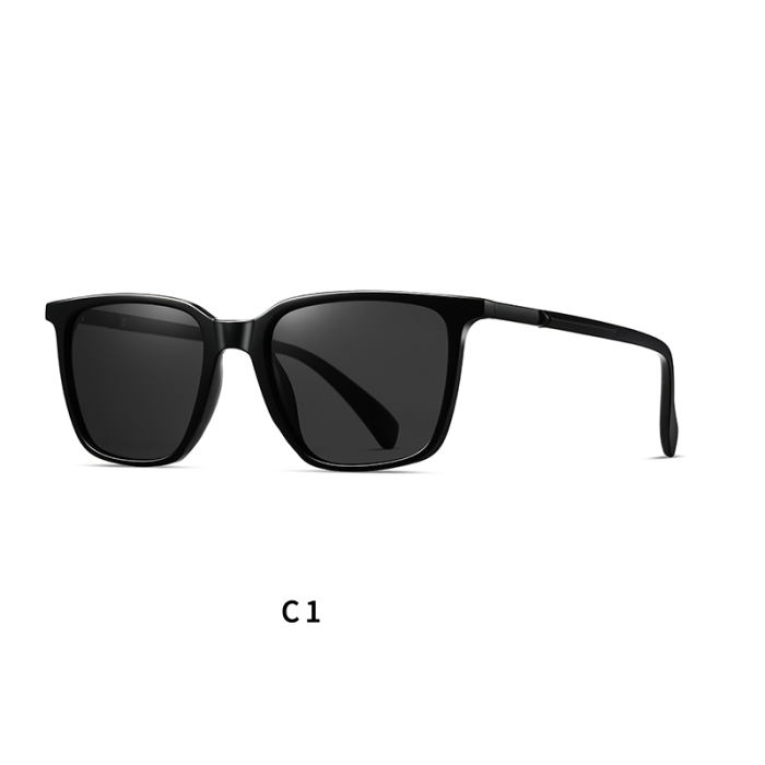 Unisex PC Accent Square Polarized Sunglasses 30133