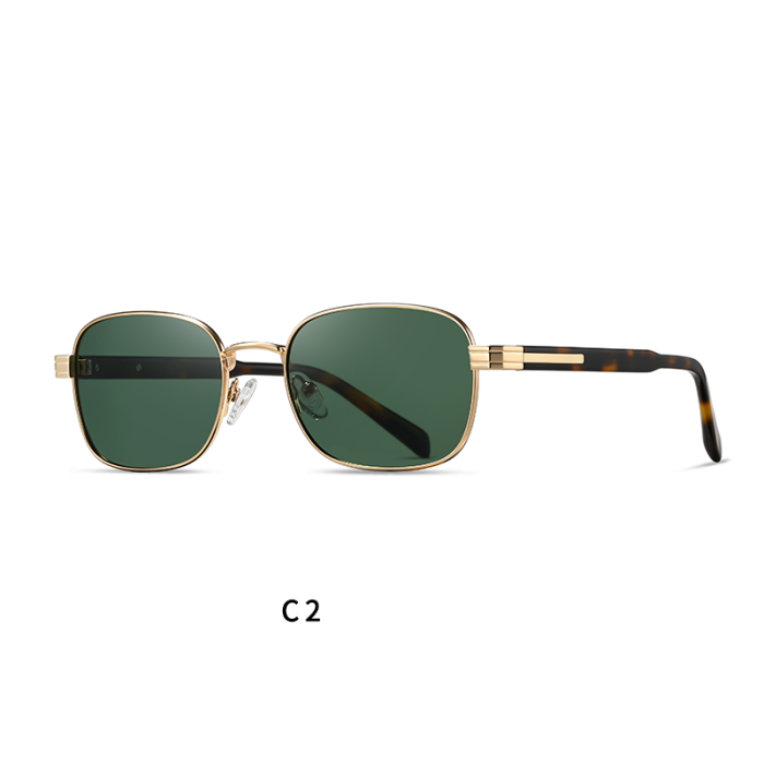 Classic Metal Square Polarized Sunglasses 30132
