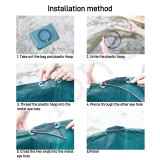 Garden Leaf Bags,Reusable Heavy Duty Yard Waste Bag Set,Standable Design and Reinforced 4 Handles for Leaf,Grass,Debris,Camping Trash