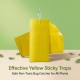 Dual-Sided Yellow Sticky Traps for Flying Plant Insect Such as Fungus Gnats, Whiteflies, Aphids, Leafminers,Thrips
