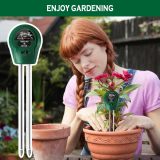 Soil Tester, Soil Moisture/PH/Light Meter Plant Soil Test Kit Indoor Outdoor Use, No Battery Needed Easy to Read Hygrometer Moisture Sensor Water Meter for Potted Plants Trees Lawn Farm Garden