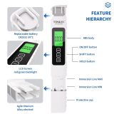 4 in 1 Digital Water Quality Tester - TDS/EC/Temperature（°C/°F）TDS Meter | 0-9999 ppm | Accurate and Professional for Drinking Water, Hydroponics, Aquariums, RO Systems, Pool 