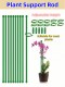 Adjustable length plant support stakes, suitable for indoor and outdoor use, garden stakes, suitable for potted tomatoes, amaryllis, vegetables (green)